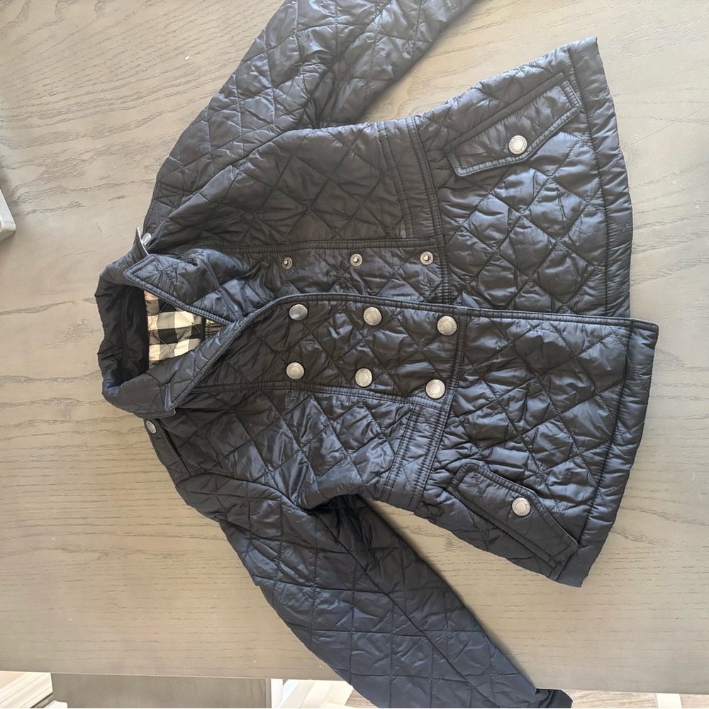 Burberry Kids Black Quilted Puffer Jacket